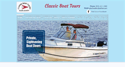 Desktop Screenshot of classicboattours.com