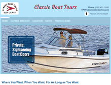 Tablet Screenshot of classicboattours.com